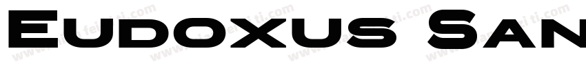 Eudoxus Sans Bold字体转换